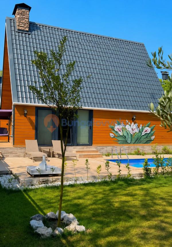 Kartepe/Maşukiye 2+1 Isıtma Havuzlu 6 Kişilik Bungalov